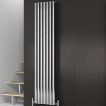 Reina Neva Designer Radiator 1800mm H x 413mm W Single Chrome