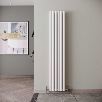 Reina Neva Designer Radiator 1800mm H x 354mm W Double White