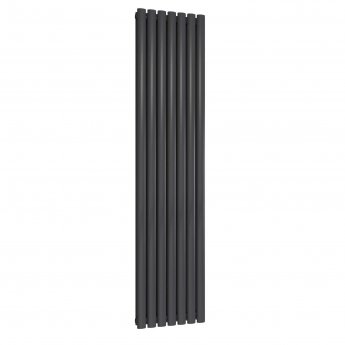 Reina Neva Double Designer Vertical Radiator 1800mm H x 413mm W Anthracite
