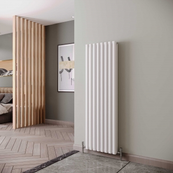 Reina Neva Designer Radiator 1500mm H x 472mm W Double White