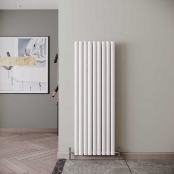 Reina Neva Designer Radiator 1500mm H x 531mm W Single White