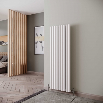 Reina Neva Designer Radiator 1500mm H x 531mm W Single White