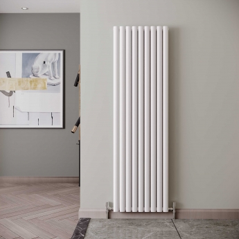 Reina Neva Designer Radiator 1800mm H x 531mm W Single White