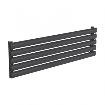 Reina Nevah Single Designer Horizontal Radiator 295mm H x 1000mm W Anthracite
