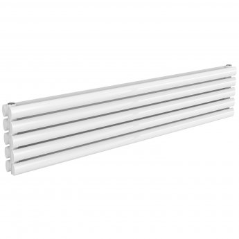 Reina Nevah Double Designer Horizontal Radiator 295mm H x 1400mm W White