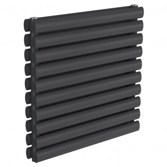 Reina Nevah Double Designer Horizontal Radiator 590mm H x 600mm W Anthracite