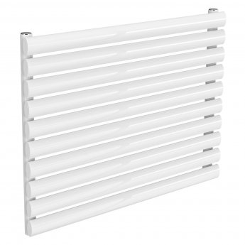 Reina Nevah Single Designer Horizontal Radiator 590mm H x 800mm W White