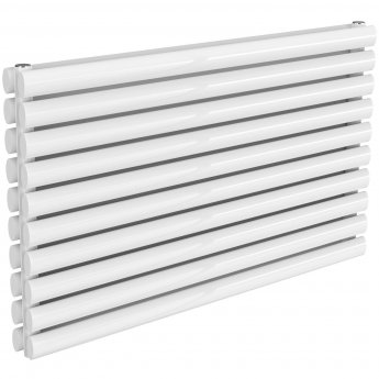 Reina Nevah Double Designer Horizontal Radiator 590mm H x 1000mm W White