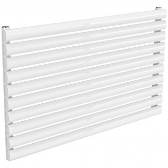 Reina Nevah Single Designer Horizontal Radiator 590mm H x 1000mm W White