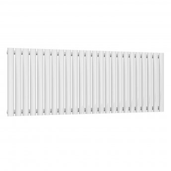 Reina Neval Single Horizontal Aluminium Radiator 600mm H x 1407mm W White
