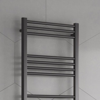 Reina Ottone Heated Towel Rail 1200mm H x 600mm W - Brushed Gun Metal | Product Image