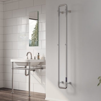 Reina Pelmo Dry Electric Stainless Steel Designer Heated Towel Rail