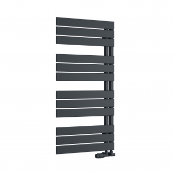 Reina Pettino Flat Panel Heated Towel Rail 1124mm H x 550mm W - Anthracite