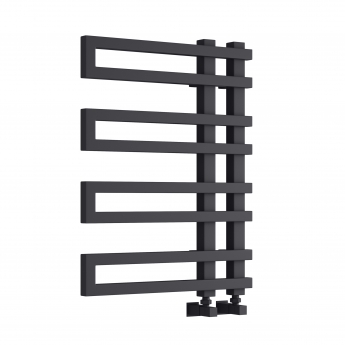 Reina Pietra Designer Heated Towel Rail 720mm H x 530mm W - Anthracite | Product Image