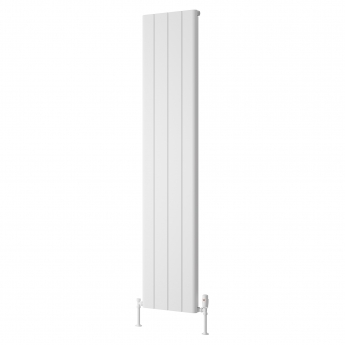 Reina Resia Vertical Aluminium Radiator 1800mm H x 375mm W - White | Product Image