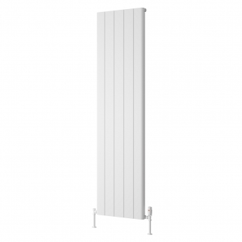 Reina Resia Vertical Aluminium Radiator 1800mm H x 470mm W - White | Product Image
