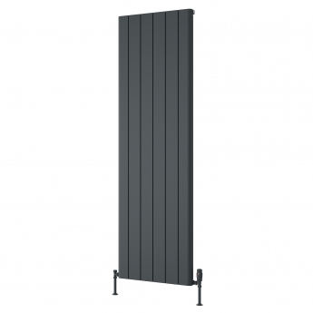 Reina Resia Vertical Aluminium Radiator 1800mm H x 565mm W - Anthracite | Product Image