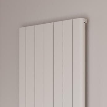 Reina Resia Vertical Aluminium Radiator 1800mm H x 470mm W - White | Product Image