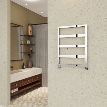 Reina Rezzo Designer Heated Towel Rail 740mm H x 550mm W Chrome