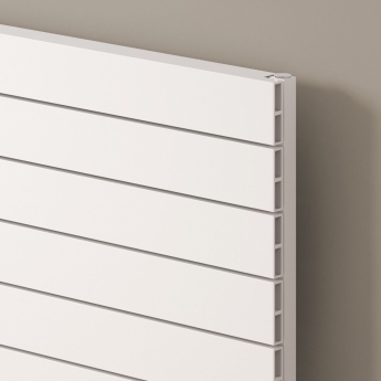 Reina Rienza Horizontal Aluminium Radiator 565mm H x 1200mm W - White | Product Image