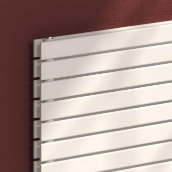 Reina Rione Double Designer Horizontal Radiator 550mm H x 600mm W White