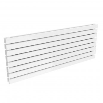Reina Rione Double Designer Horizontal Radiator 550mm H x 1400mm W White