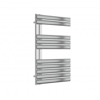 Reina Scalo Designer Heated Towel Rail 826mm H x 500mm W Brushed Stainless Steel