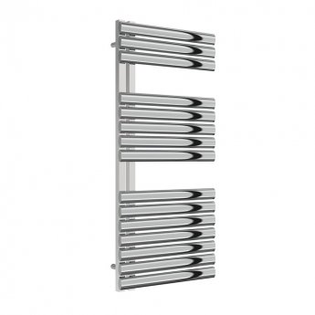 Reina Scalo Designer Heated Towel Rail 1120mm H x 500mm W Polished Stainless Steel