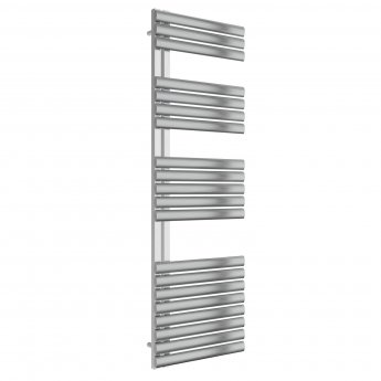 Reina Scalo Designer Heated Towel Rail 1535mm H x 500mm W Brushed Stainless Steel