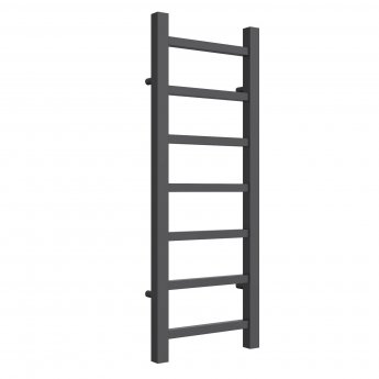Reina Serena Square Tube Heated Towel Rail 800mm H x 300mm W Anthracite