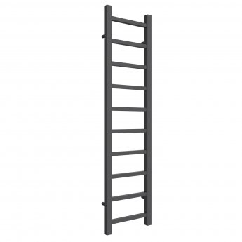 Reina Serena Square Tube Heated Towel Rail 1200mm H x 300mm W Anthracite | Product Image