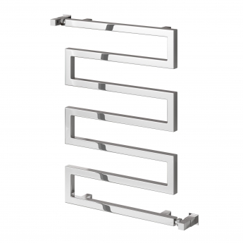 Reina Serpe Designer Heated Towel Rail 750mm H x 500mm W Chrome | Product Image