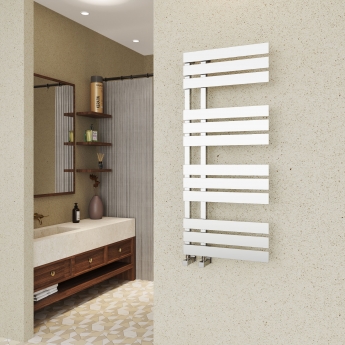 Reina Sesia Designer Heated Towel Rail 1180mm H x 500mm W Chrome