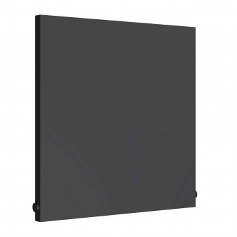 Reina Slimline Horizontal Designer Radiator 600mm H x 600mm W Textured Matt Anthracite