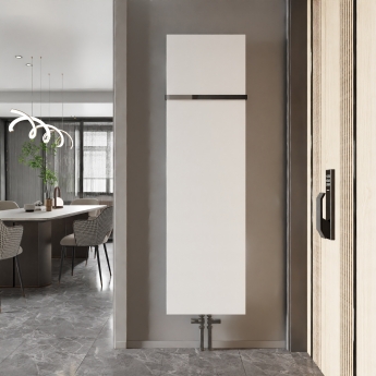 Reina Slimline Vertical Designer Radiator 1770mm H x 500mm W Textured Matt White