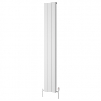 Reina Resia Vertical Aluminium Radiator 1800mm H x 280mm W - White | Product Image