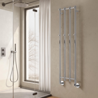 Reina Solara Dry Electric Stainless Steel Designer Heated Towel Rail