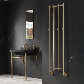 Reina Solara Dry Electric Stainless Steel Designer Heated Towel Rail