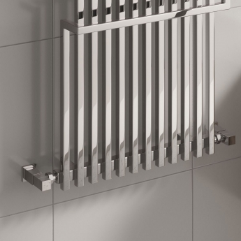 Reina Sori Vertical Designer Radiator 650mm H x 500mm W - Chrome
