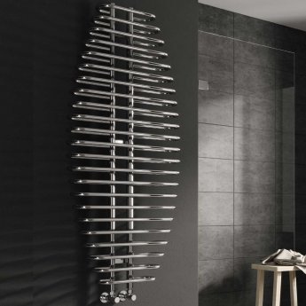 Reina Teano Designer Heated Towel Rail 1300mm H x 600mm W Chrome