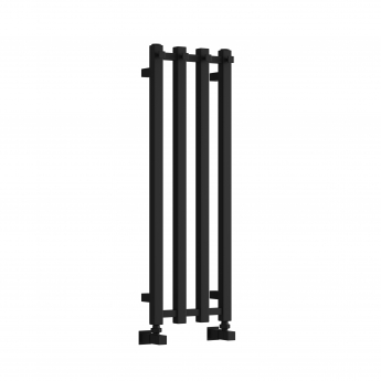 Reina Todi Designer Heated Towel Rail 800mm H x 260mm W - Black | Product Image
