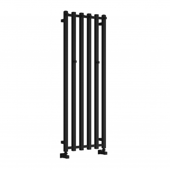 Reina Todi Designer Heated Towel Rail 1200mm H x 415mm W - Black | Product Image