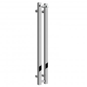 Reina Todi Designer Heated Towel Rail 800mm H x 108mm W Chrome