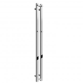Reina Todi Designer Heated Towel Rail 1200mm H x 108mm W Chrome