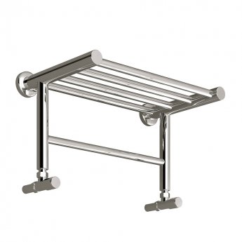 Reina Troisi Designer Heated Towel Rail 294mm H x 532mm W Polished Stainless Steel