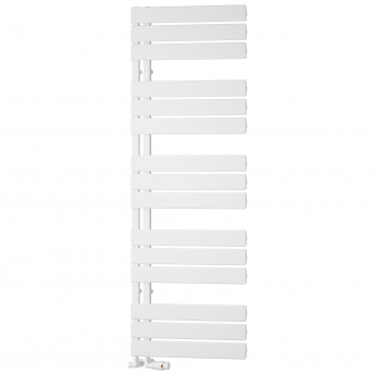 Reina Vada Designer Heated Towel Rail 1510mm H x 500mm W - White | Product Image