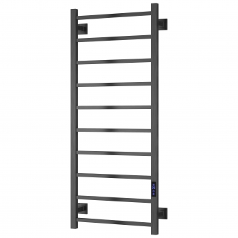 Reina Velino Dry Electric Stainless Steel Square Bar Heated Towel Rail