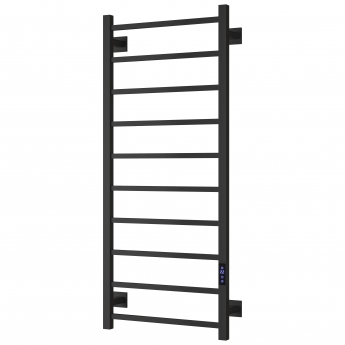 Reina Velino Dry Electric Stainless Steel Square Bar Heated Towel Rail