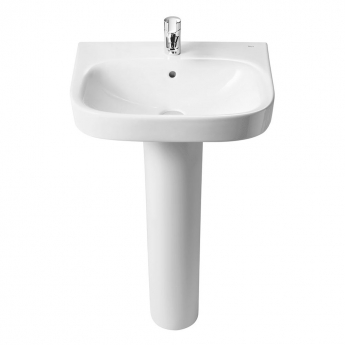 Roca Debba Basin with Full Pedestal Pick Up Pack - White