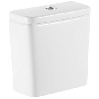 Roca Debba Dual Flush Close Coupled Toilet with Push Button Cistern - White